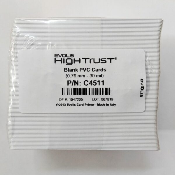 Evolis Hightrust Blank PVC Cards
